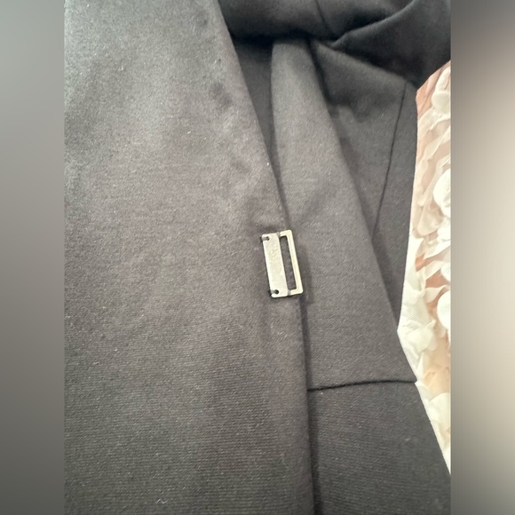 Lane Bryant Single Clasp Blazer Jacket Womens 24 Black Long Sleeve Career Coat - Picture 9 of 12